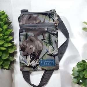 Blue Flamingo crossbody sling bag RHINO SAFARI