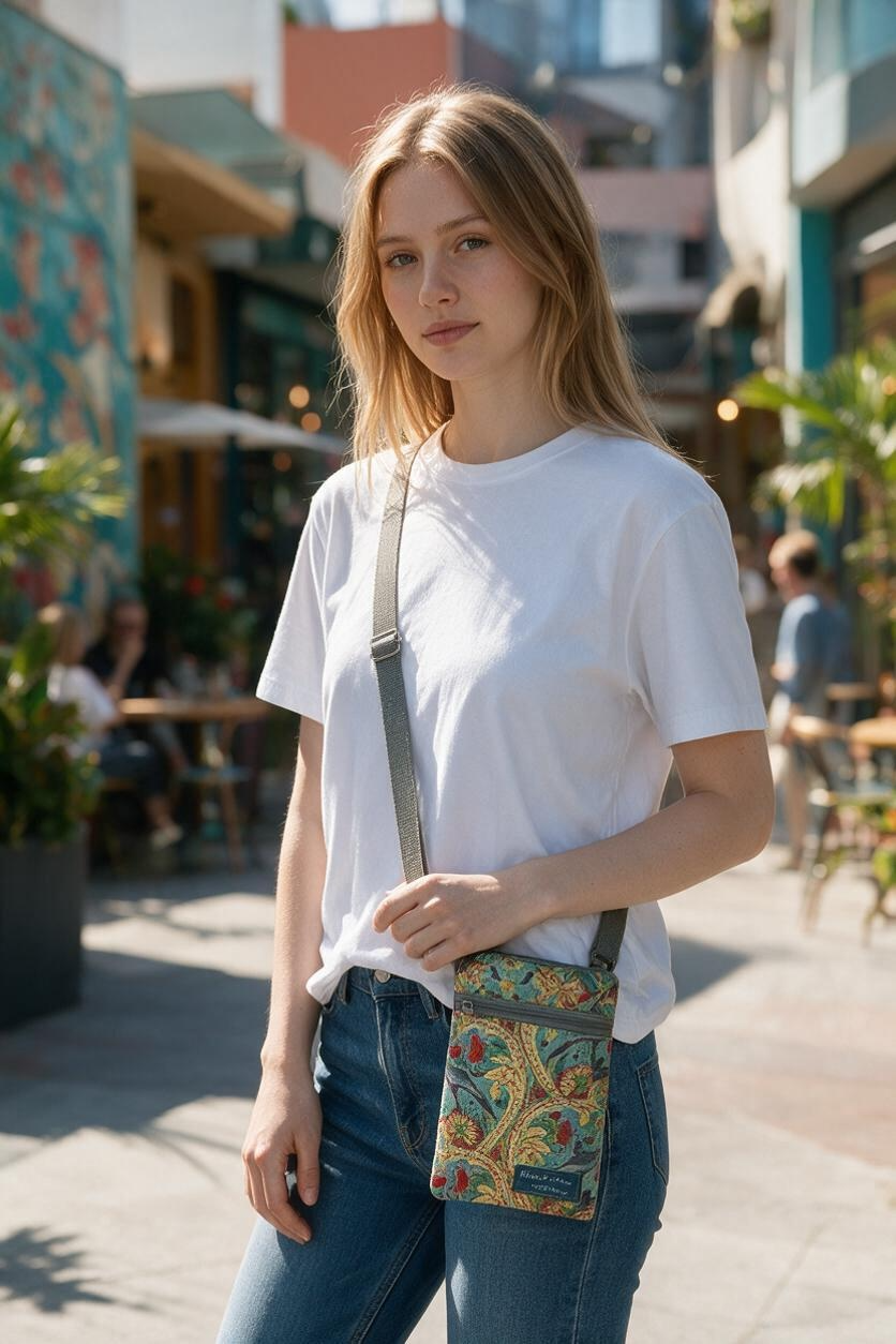Blue Flamingo crossbody sling bag GRAND EXOTIC - Image 2
